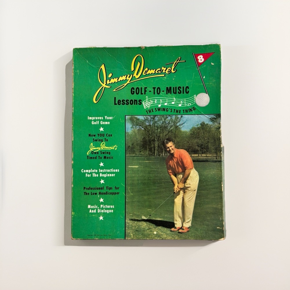 Vintage Rare 1959 Jimmy Demaret Golf To Music Lessons Golf Set Collectible‎